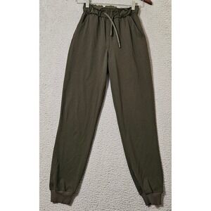 Lululemon Stretch High Rise Jogger Full Length Olive Green Women's Size 0 W5DQDS